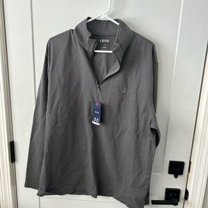 Izod Smoked Pearl Quarter-Zip Pullover